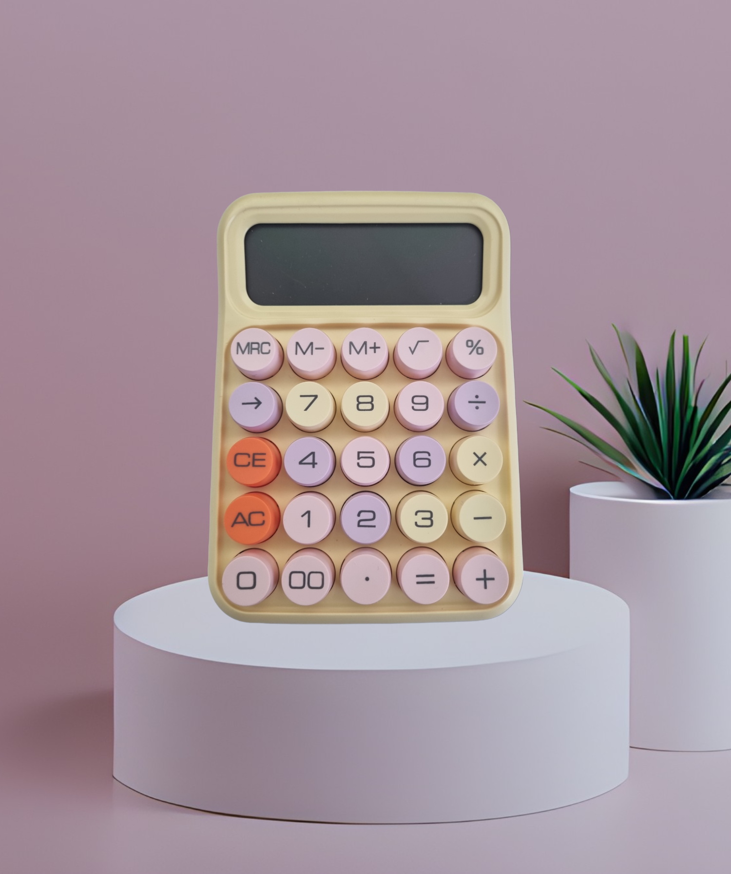 Calculatrice scientifique avec grosse pile bouton, fournitures scolaires et  de bureau, compteur 62, outil de comptabilité d'affaires, document de  bonbons à la mode - AliExpress